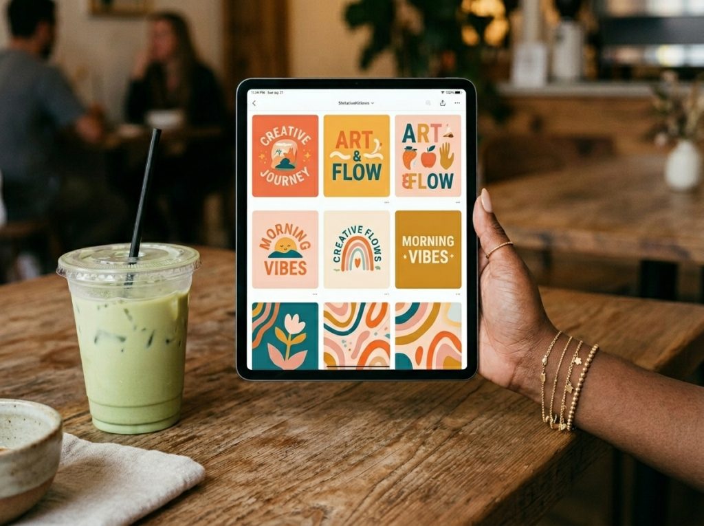 Contemporary mini art prints